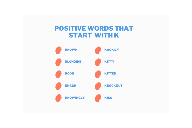 Positive Words That Start With K
