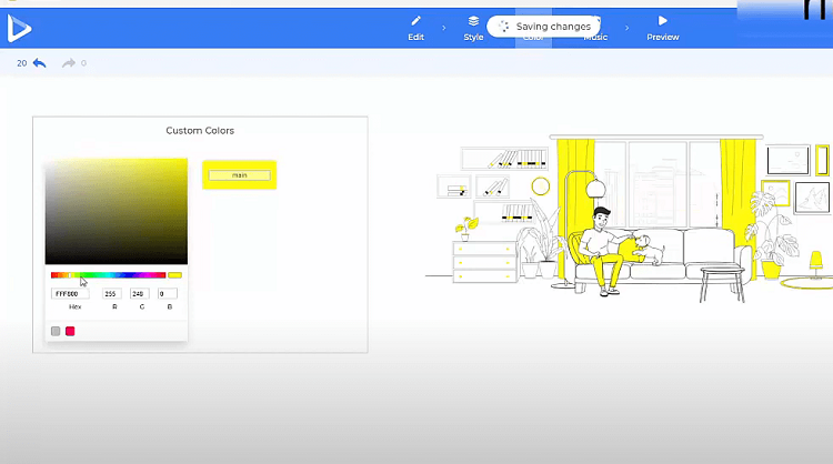 This is Render Forest whiteboard animation software.