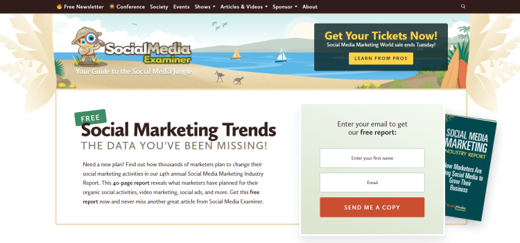 Best Marketing Blog, Social Media Examiner.