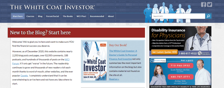 The white coat investor website